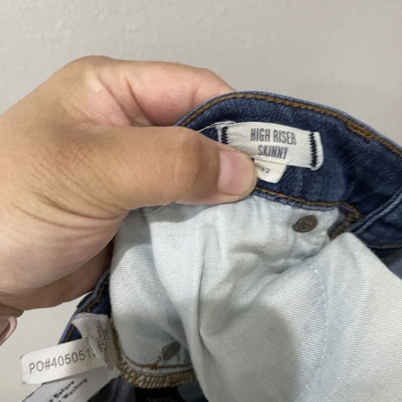 Women's Madewell High Riser Skinny Blue Jeans Size 32 x 27 inseam - Picture 7 of 10